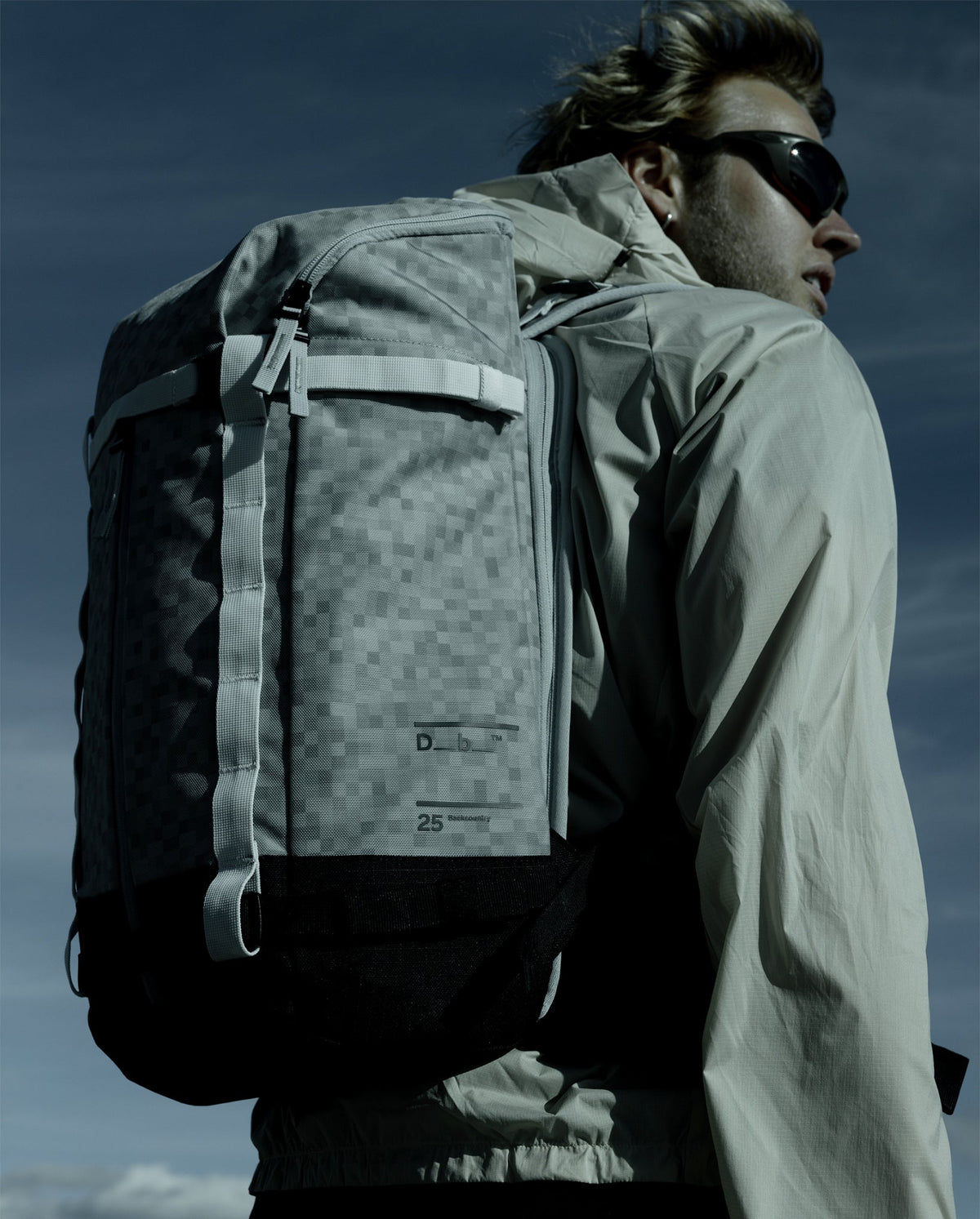 Backcountry Backpack 25L in White Noise – lifestyle 13